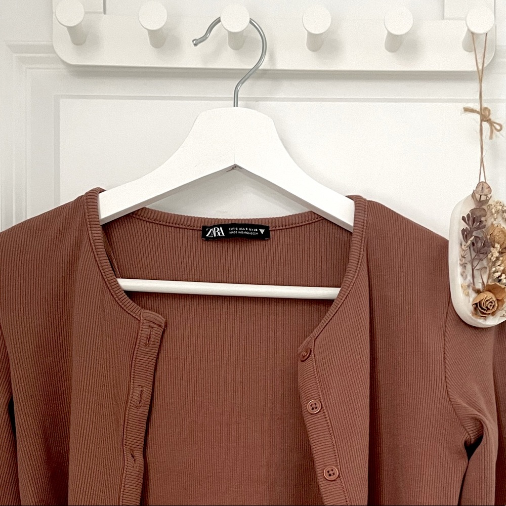 Zara cropped cardigan